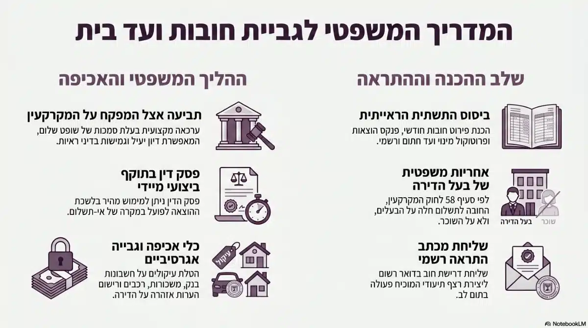 המפקח על רישום המקרקעין- גביית חובות ועד בית