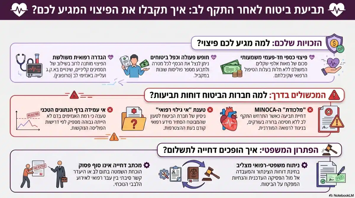 עורך דין התקף לב